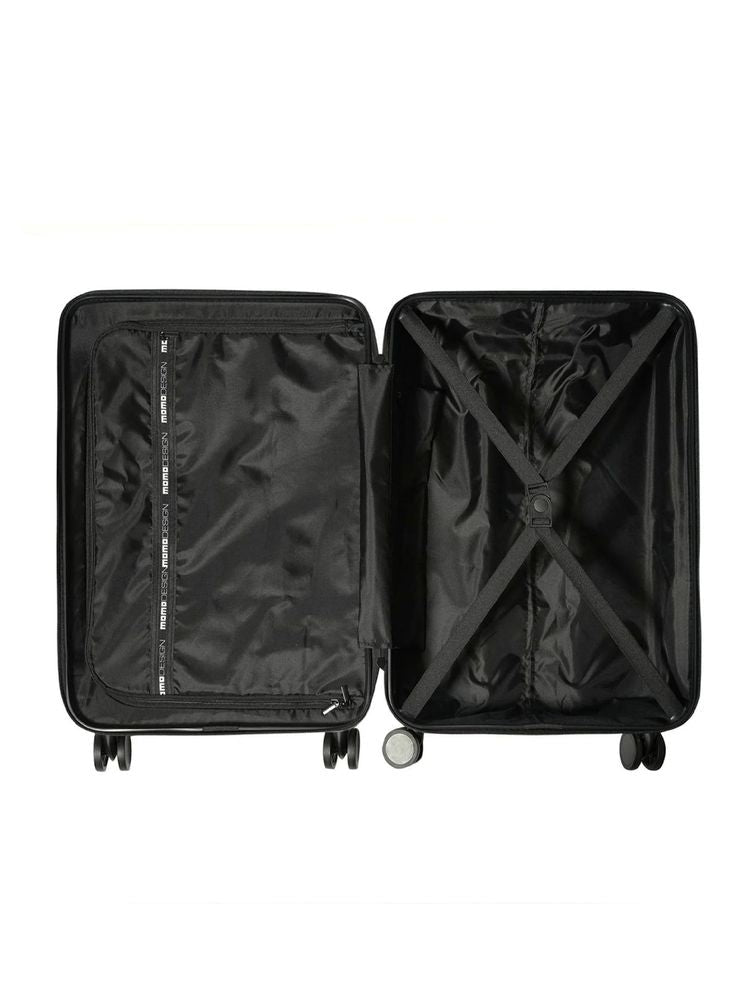 Momo Design Travel Trolley — Black Metallic Fiber Hand Bags
