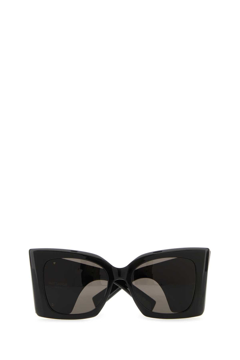Saint Laurent Ysl Oversize Black Acetate Sunglasses — Exterior