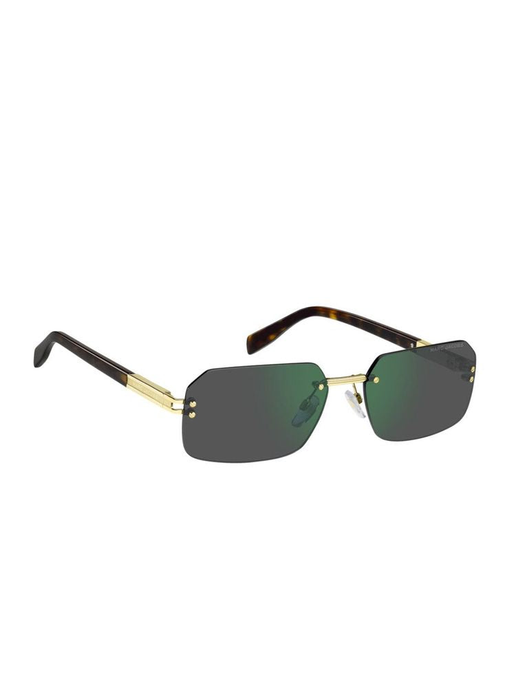 Marc Jacobs Gold Metal Rectangle Sunglasses — (other)