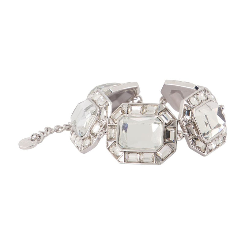 Self-Portrait Crystal Bracelet — Silver Pearls Bracelets