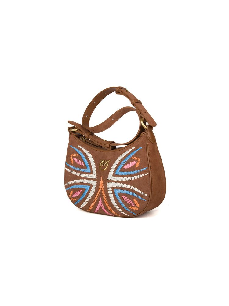 Pinko Shoulder Bag — Brown Sheep Leather