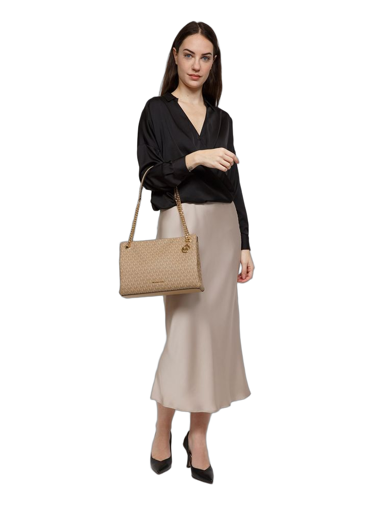 Michael Kors Crossbody Bag — Camel Polyvinyl Chloride