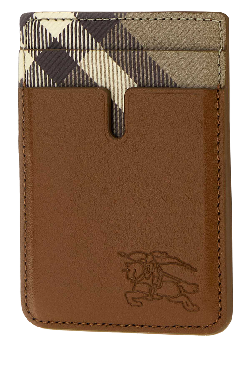 Burberry Phone Card Case — Brown Exterior: Calf Wallet