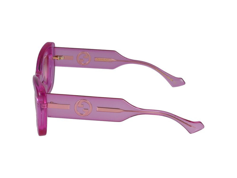 Gucci Gg1552s Injected Acetate Sunglasses — Pink