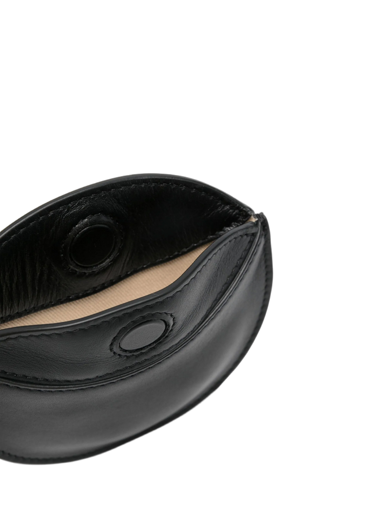 Jacquemus Le Porte Ovale Calisso Wallet — Black Leather