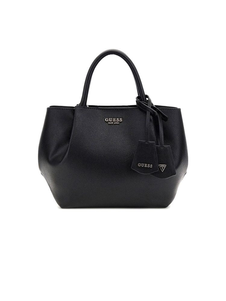 Guess Amorette Girlfriend Shoulder Bag — Black Polyurethane