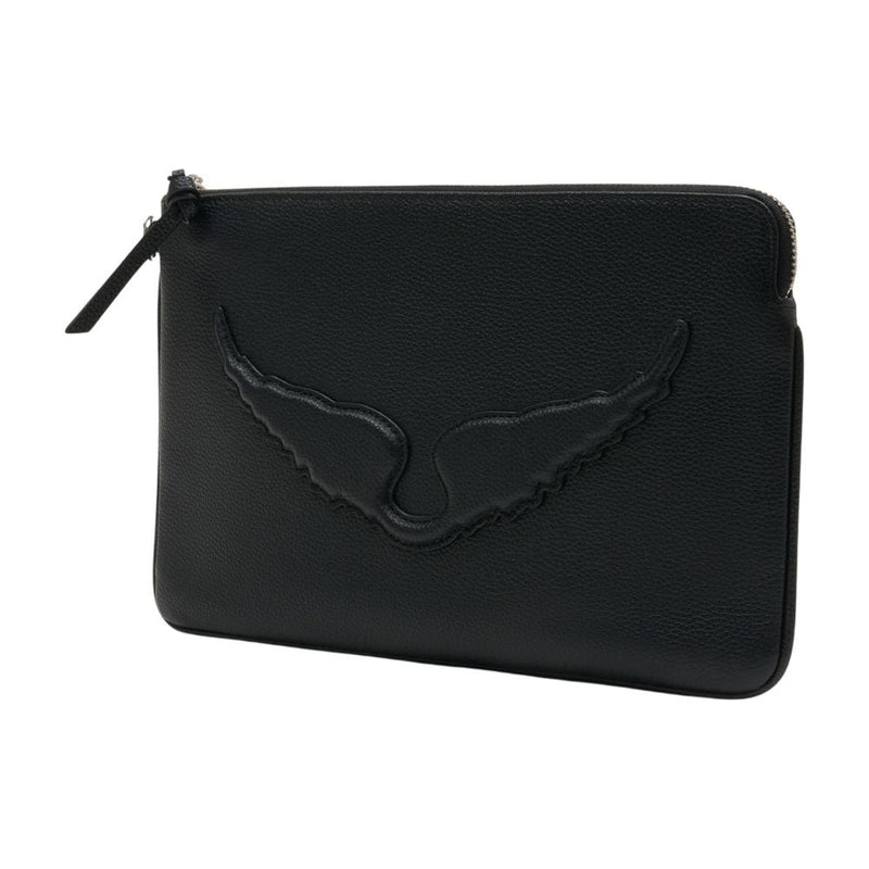 Zadig & Voltaire Clutch — Black Cowhide Wallet