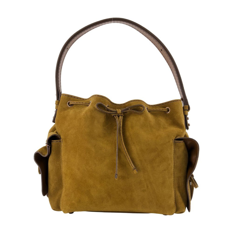 Acne Studios Multipocket Calfskin Shoulder Bag — Brown