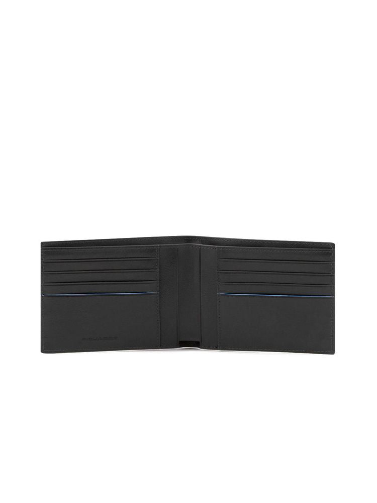 Piquadro B2 Revamp Card Case — Black Leather Cases