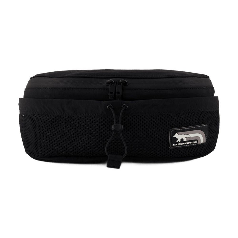 Maison Kitsuné Belt Bag — Black Nylon