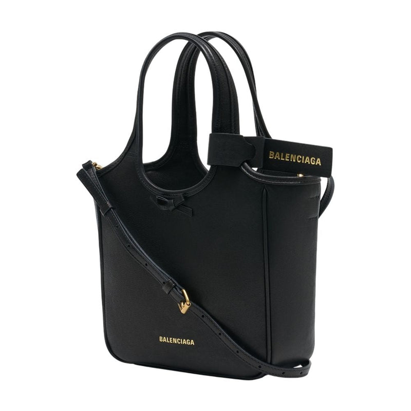 Balenciaga Lau N South Crossbody Bag — Black Lambskin