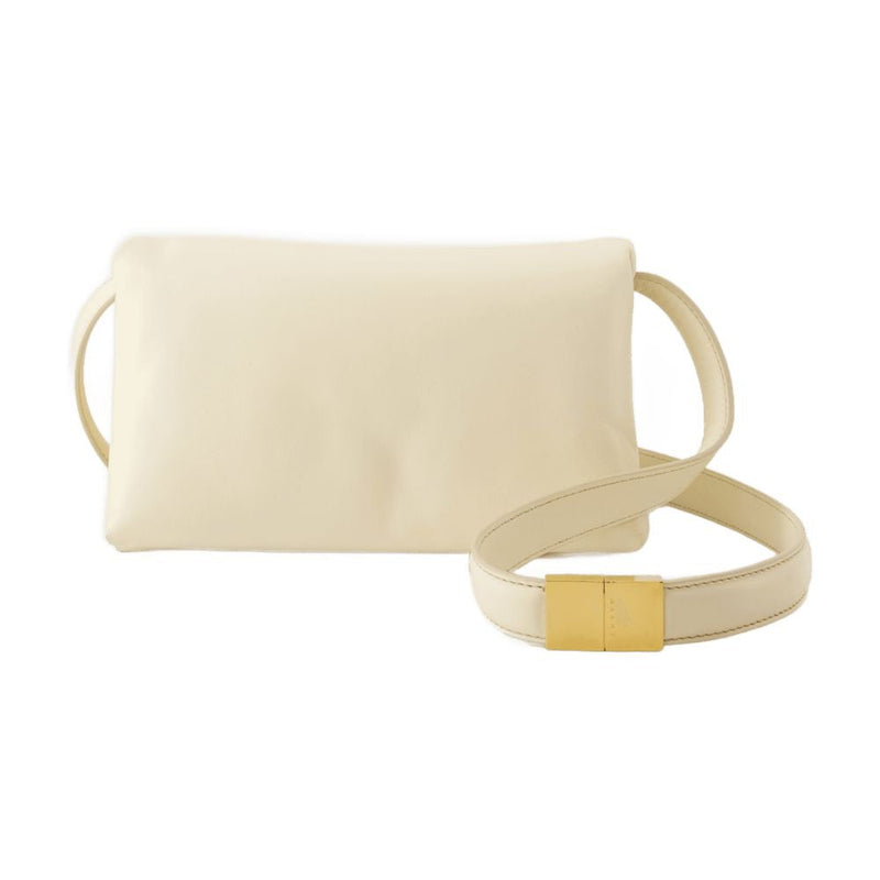 Marni Prisma Shoulder Bag — Beige Calfskin