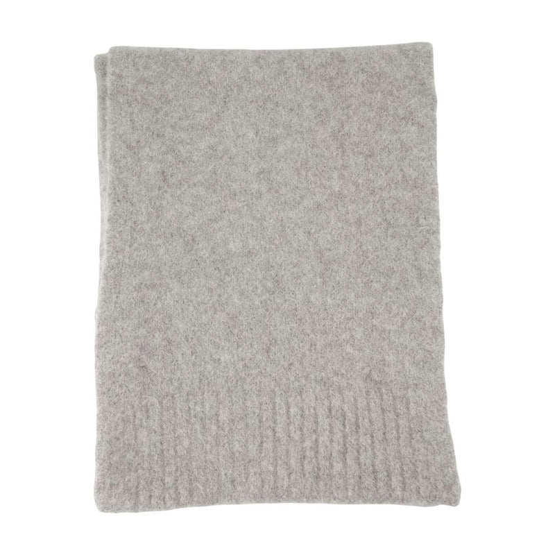 Samsøe Sajeanne Scarf — Gray Wool Scarfs