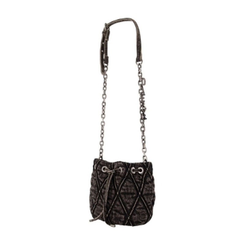 Diesel Quilted Cotton Mini Bag — Gray