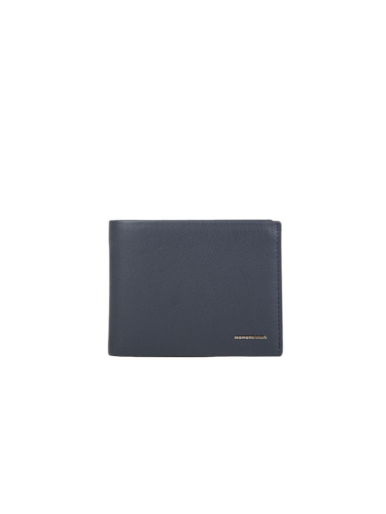 Momo Design Genuine Leather Wallet — Navy