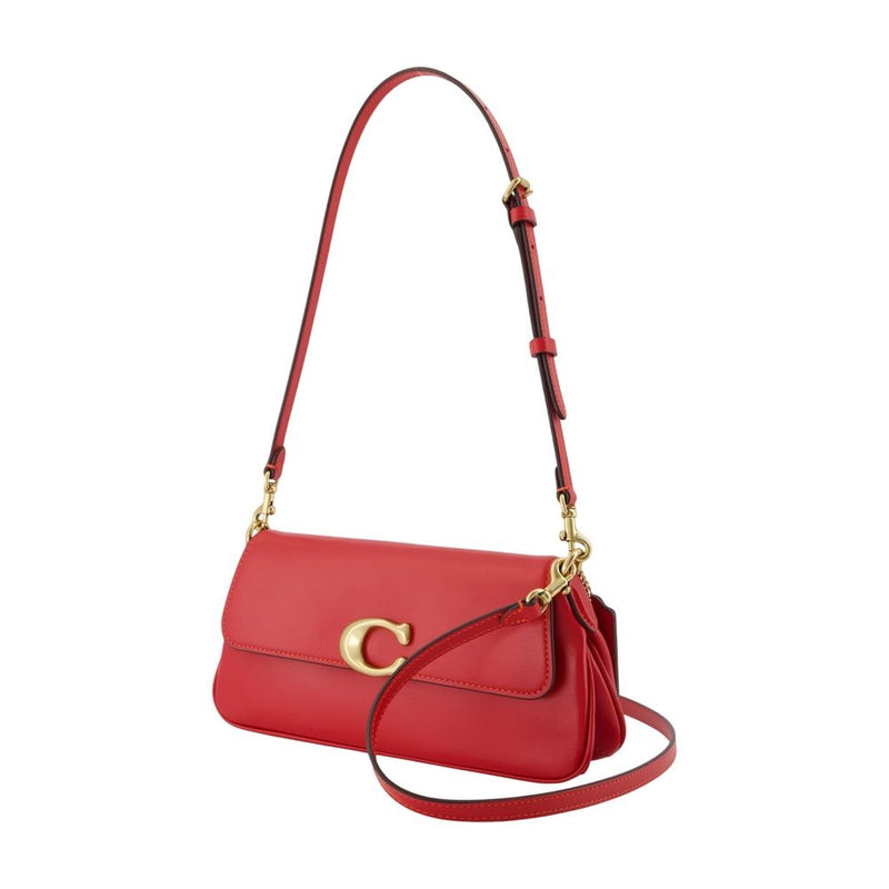 Coach Jet Refined Shoulder Bag — Red Calfskin