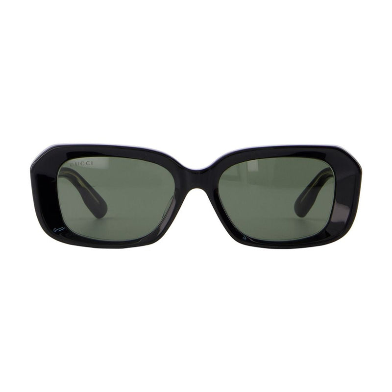 Gucci Gg1531sk-001 Acetate Logo-Plaque Sunglasses — Black