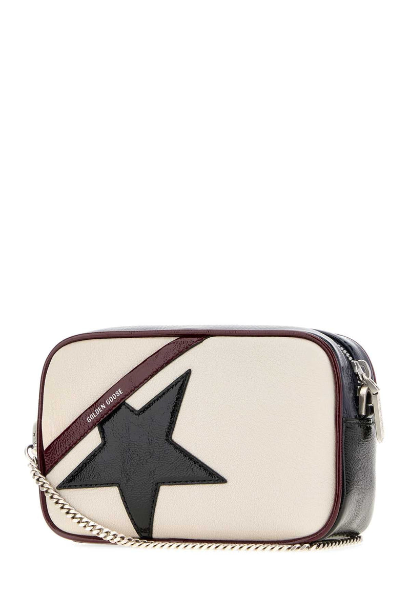Golden Goose Deluxe Brand Mini Star Crossbody Bag — Beige