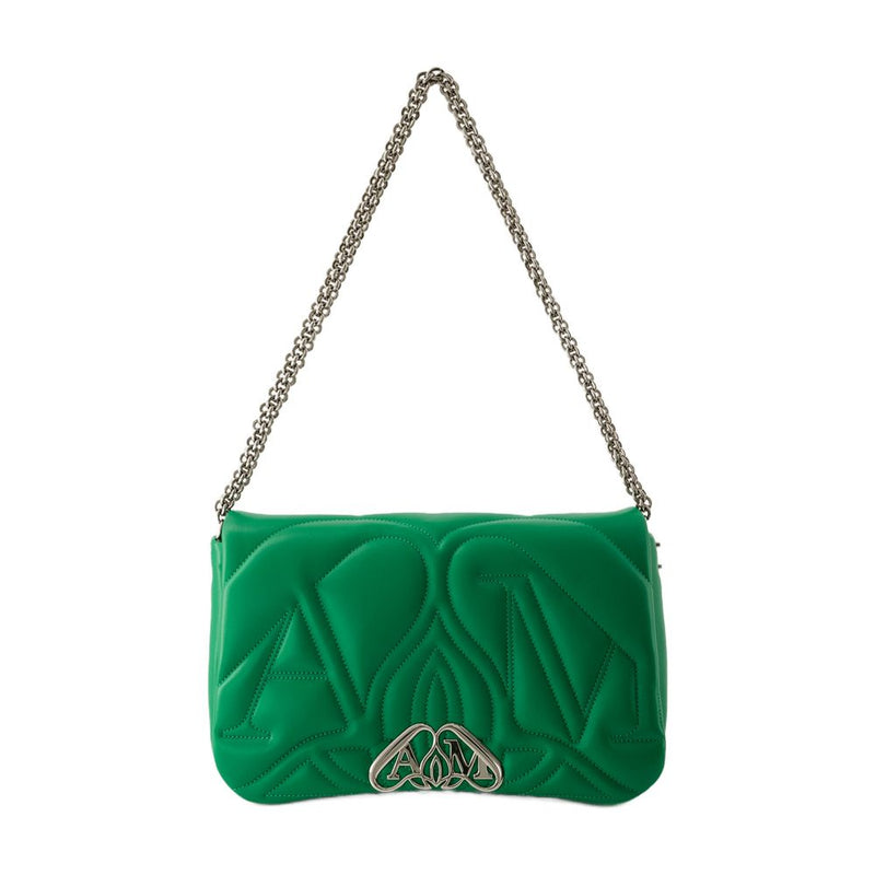 Alexander Mcqueen Seal Crossbody Bag — Green Others