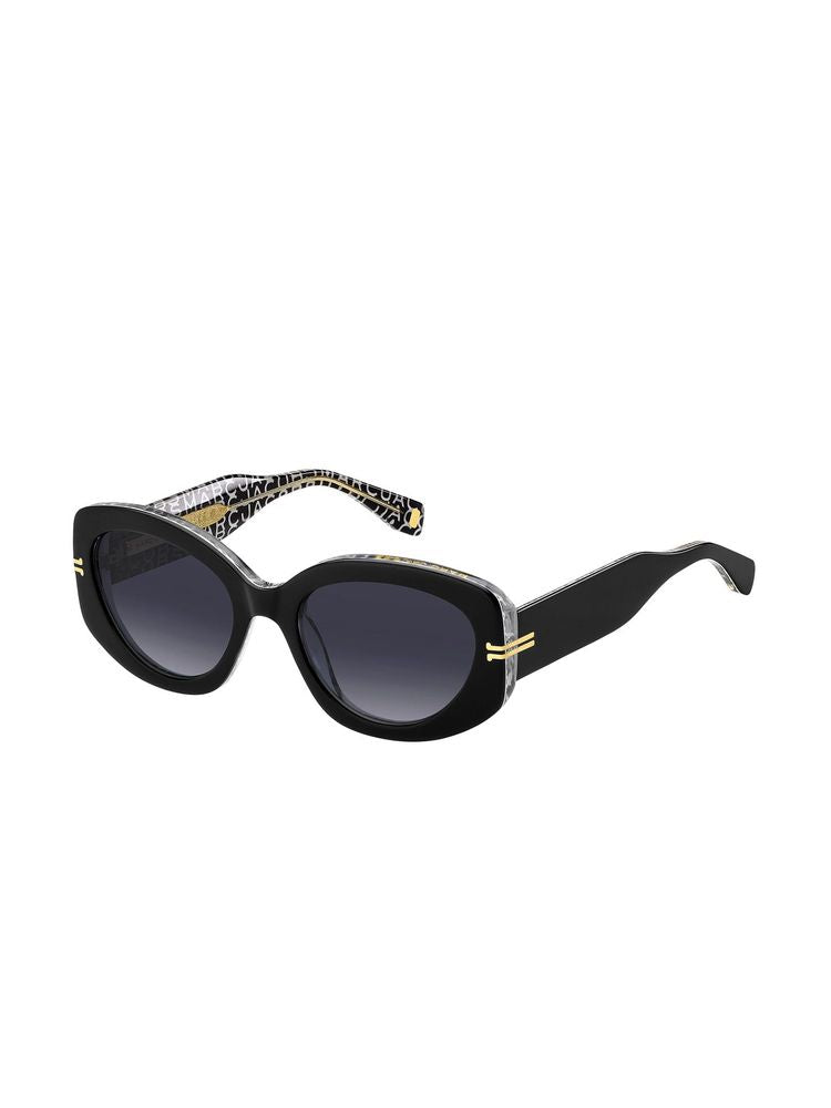 Marc Jacobs Mj Acetate Oval Sunglasses — Black