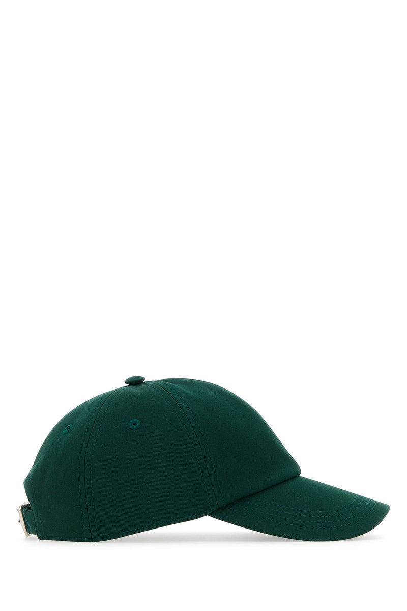 Burberry 8082654 Polyester Cotton Baseball Cap — Green Caps