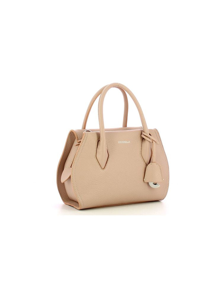 Coccinelle Shoulder Bag — Beige Cowhide