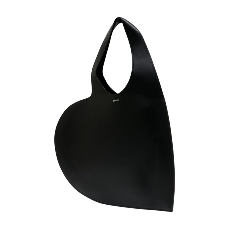 Coperni Heart-Shaped Shoulder Bag — Black Calfskin