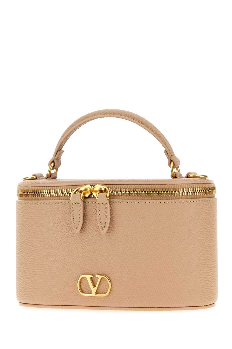 Valentino Garavani Case Top Handle Bag — Beige