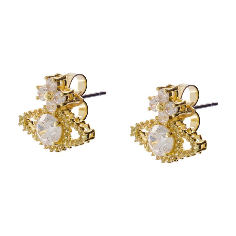 Vivienne Westwood Valentina Orb Earrings — Gold Metal