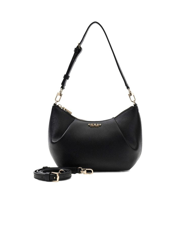 Guess Shoulder Bag — Black Polyurethane