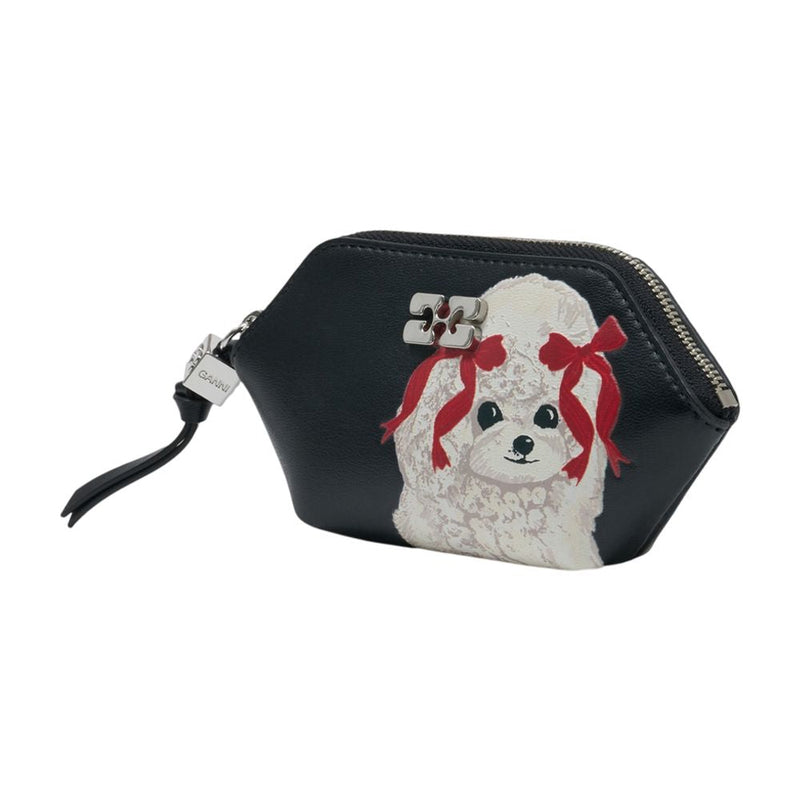 Ganni Coin Purse — Black Lambskin Purses