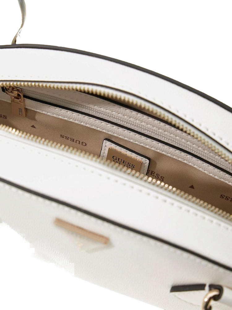 Guess Shoulder Bag — White Polyurethane