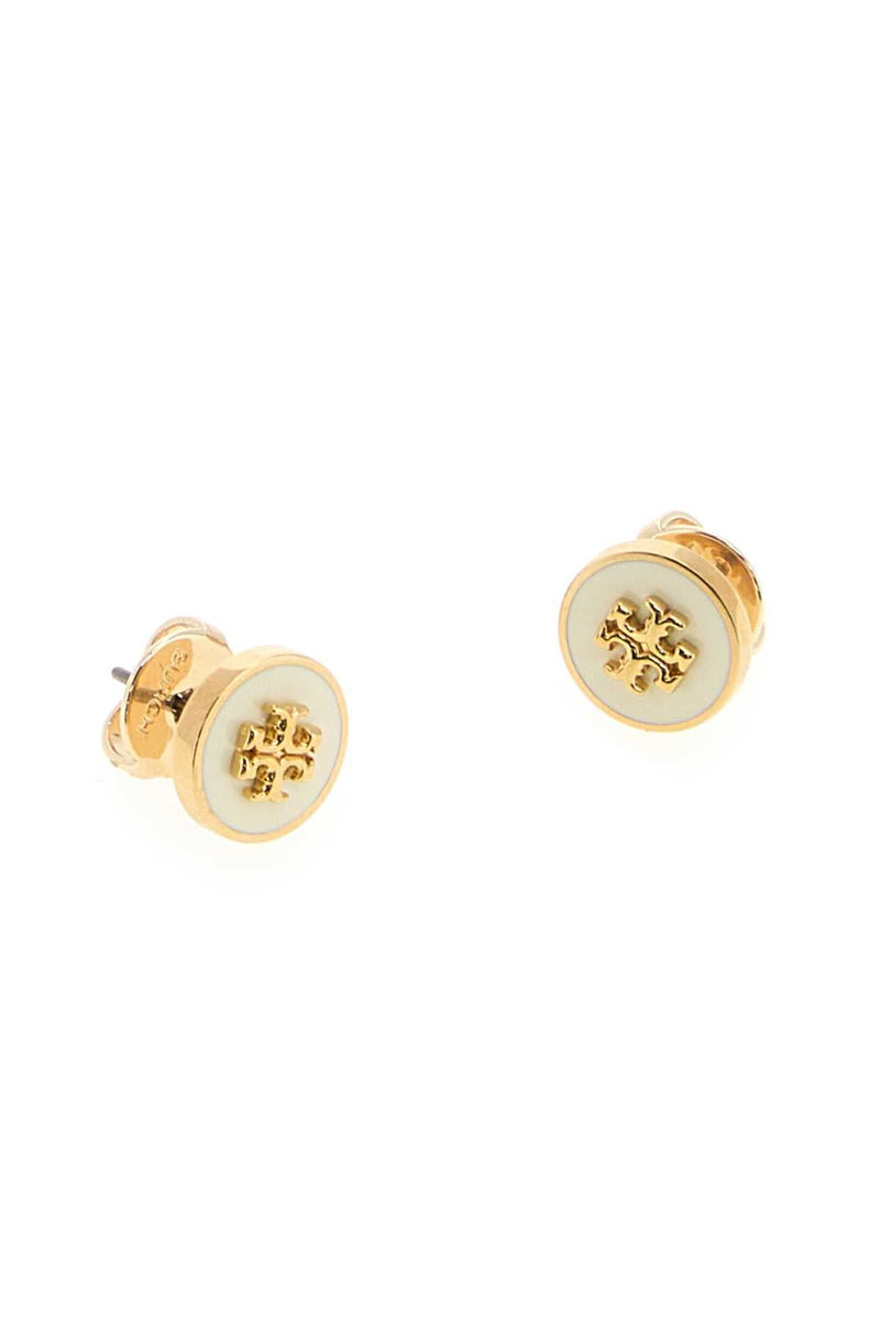 Tory Burch Enamel Earrings — Gold Exterior: Brass
