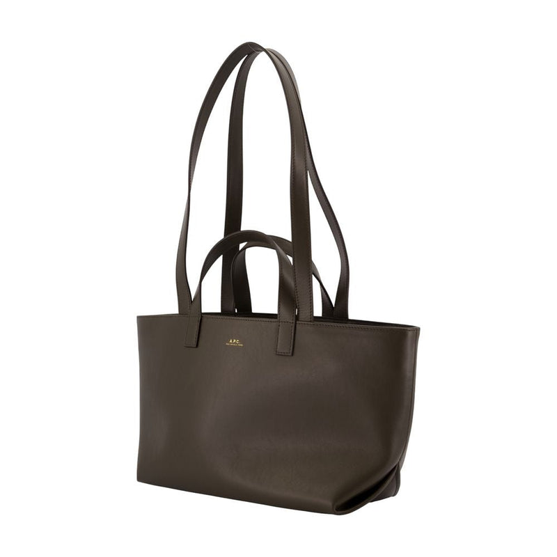 A.p.c. Le Drummer Shoulder Bag — Khaki Cowhide