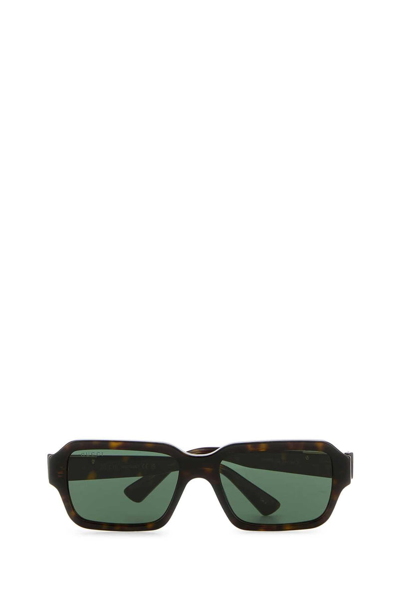 Gucci Gg1887s Acetate Square Frame Sunglasses — Brown Exterior