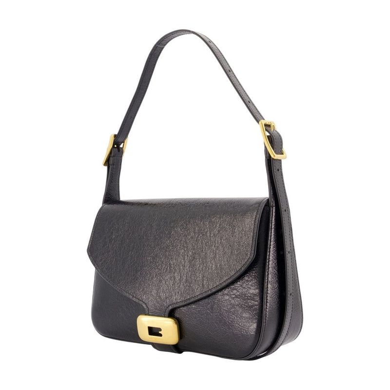 Balenciaga Clicca M Shoulder Bag — Black Lambskin