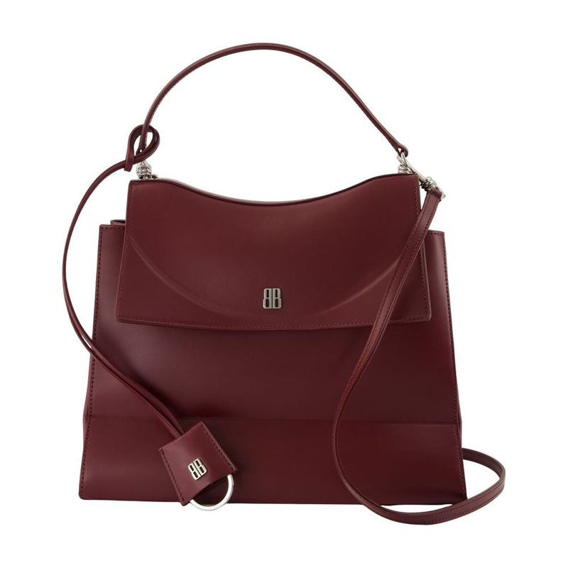 Balenciaga Nano Top Handle Bag — Burgundy Lambskin