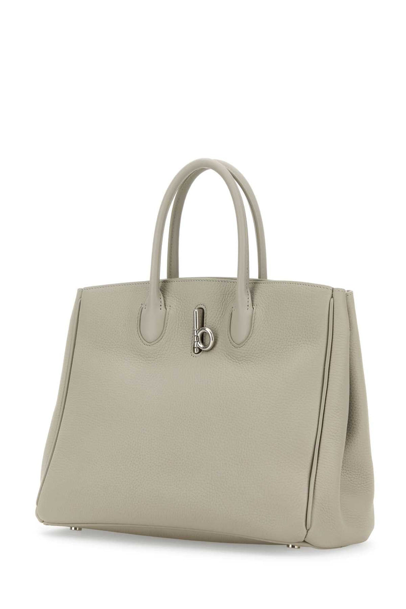 Burberry Top Handle Bag — Beige