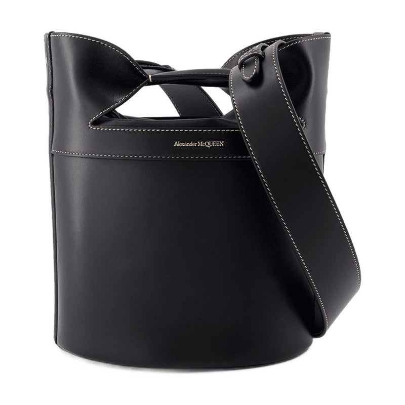 Alexander Mcqueen Crossbody Bag — Black Calfskin