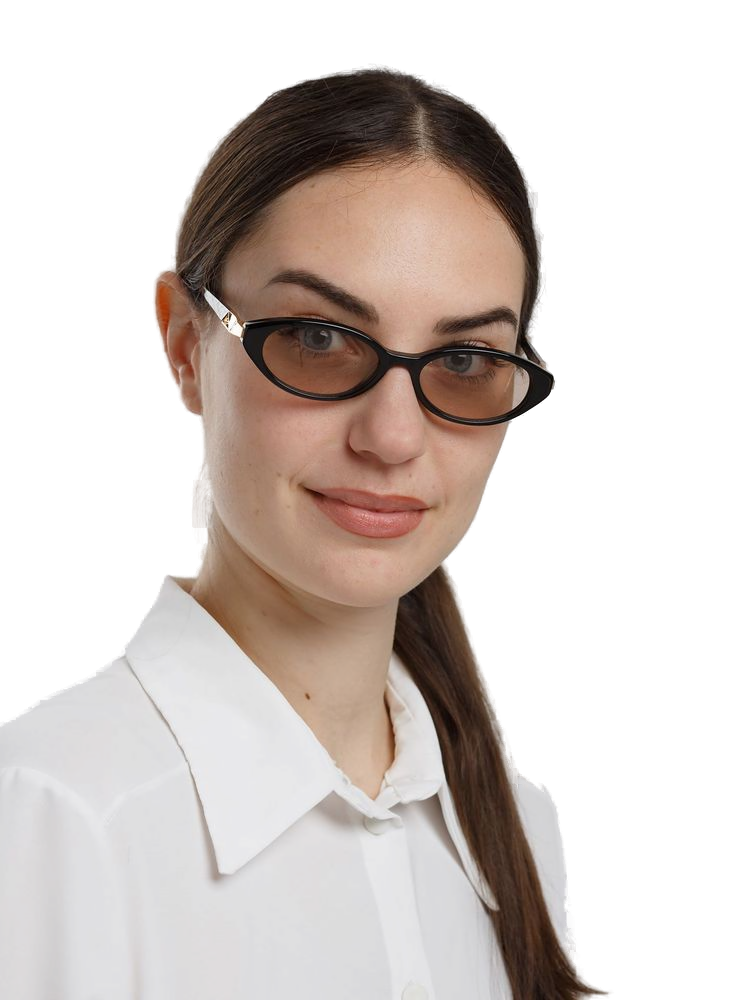 Hickmann Hi9301 Acetate Cat-Eye Sunglasses — Black
