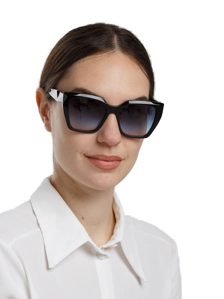 Ana Hickmann Ah9489 Gradient Lens Sunglasses — Black Acetate