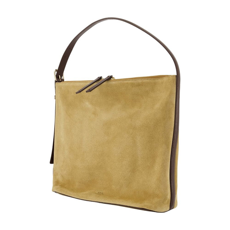 A.p.c. Vera Shoulder Bag — Khaki Calfskin