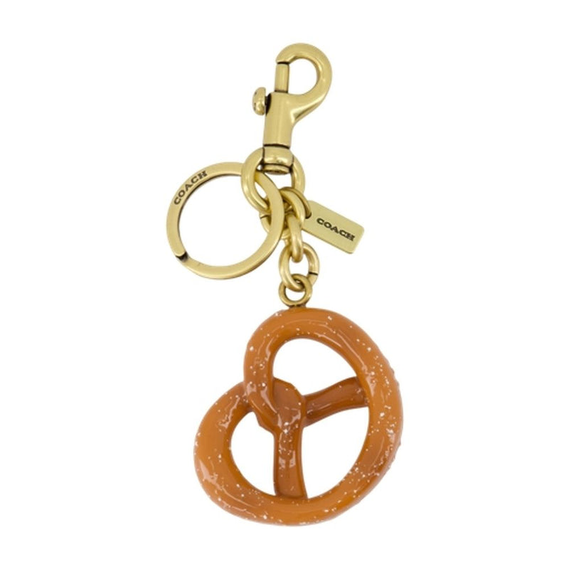 Coach Pretzel-Shaped Acetate Charm Key Case — Multicolor Metal Keychains