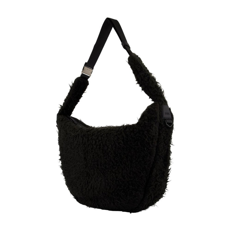 Rains Textured Synthetic Shoulder Bag — Black