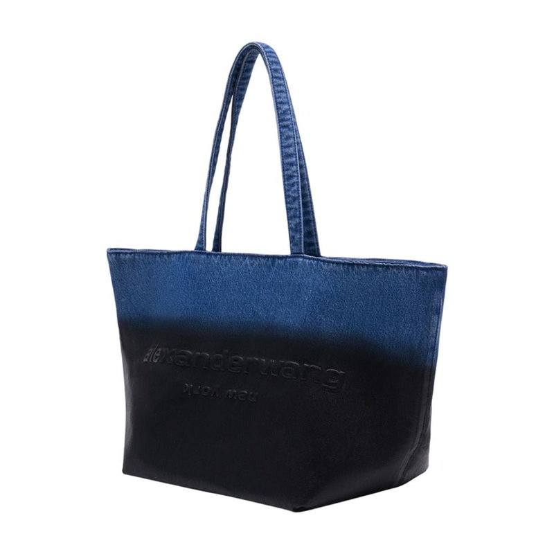 Alexander Wang Punch Shopper Tote Bag — Blue Cotton
