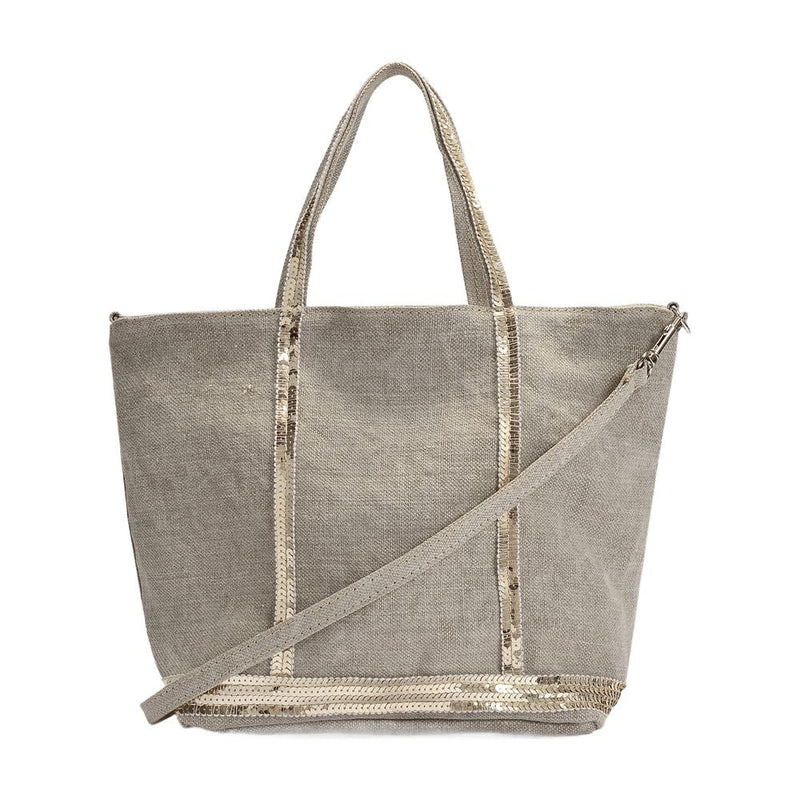 Vanessa Bruno Cabas S Tote Bag — Gray Linen
