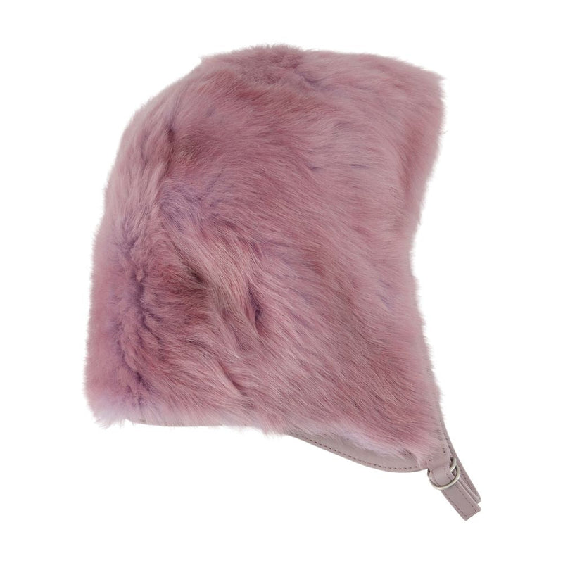 Acne Studios C40436-An4 Faux Fur Winter Hat — Pink Synthetic