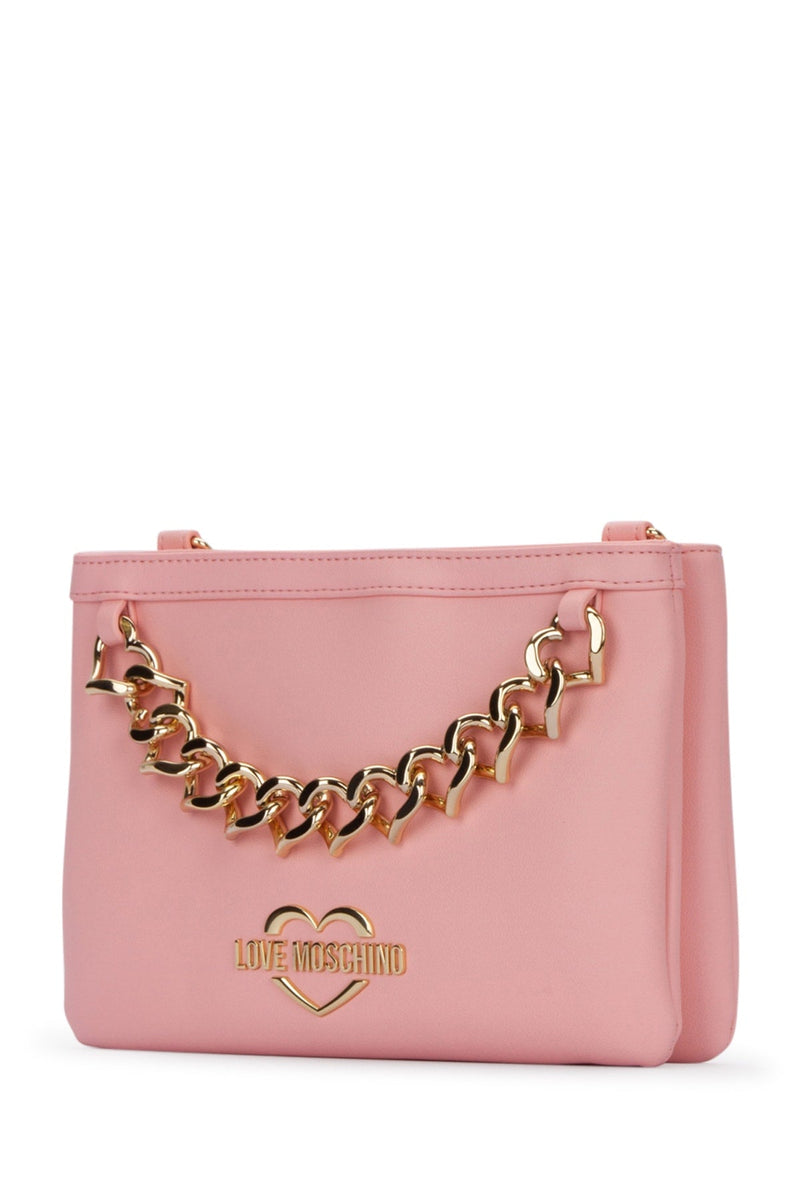 Love Moschino Shoulder Bag — Pink Leather