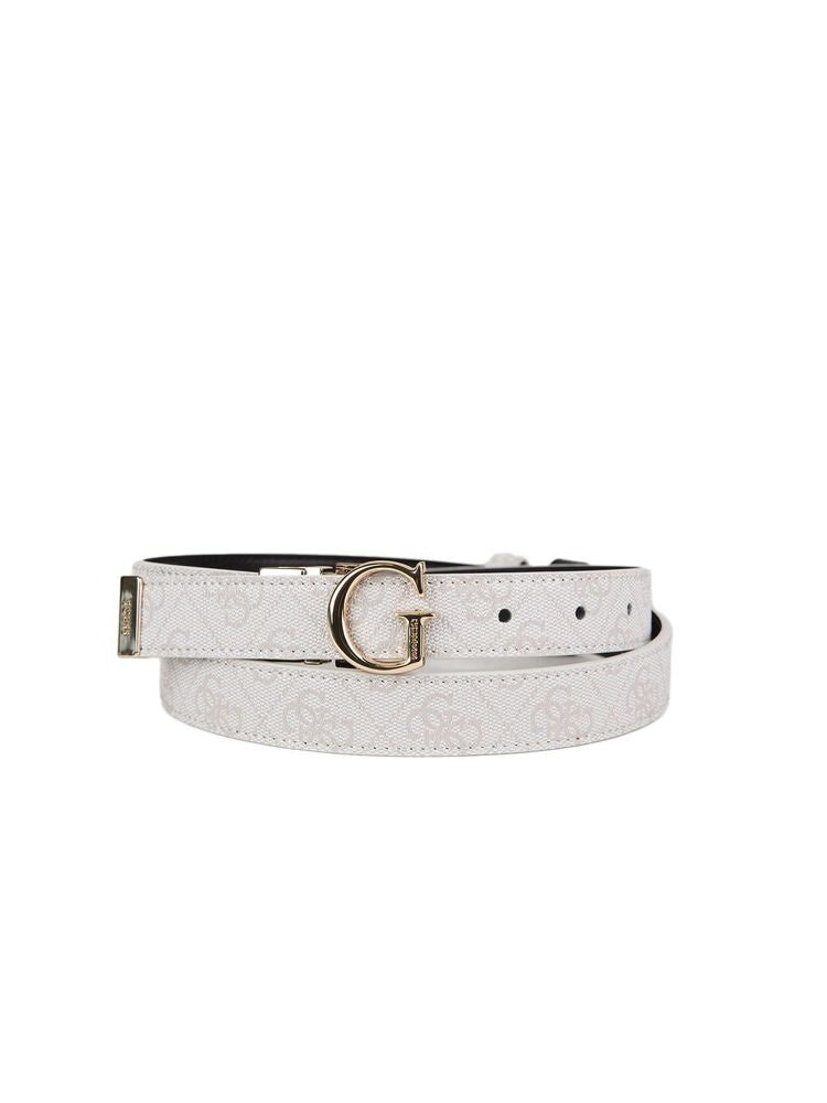 Guess Leona Belt — Beige Polyester