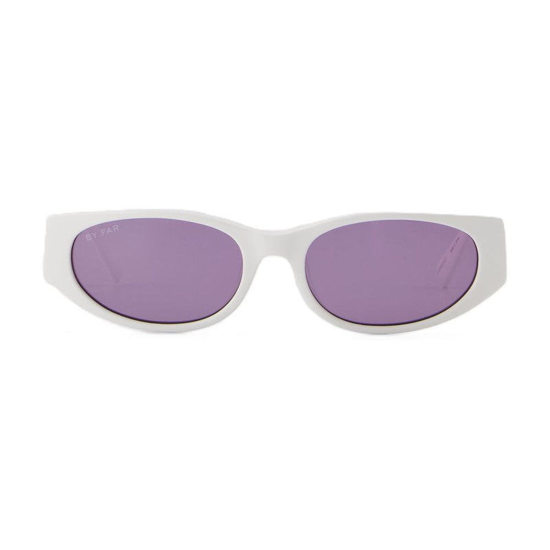 By Far 23crrodssolviace Sunglasses — White Acetate